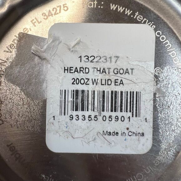 Tervis Herd That Goat Stainless Steel Insulated Tumbler With Lid Silver 20oz - Picture 10 of 10